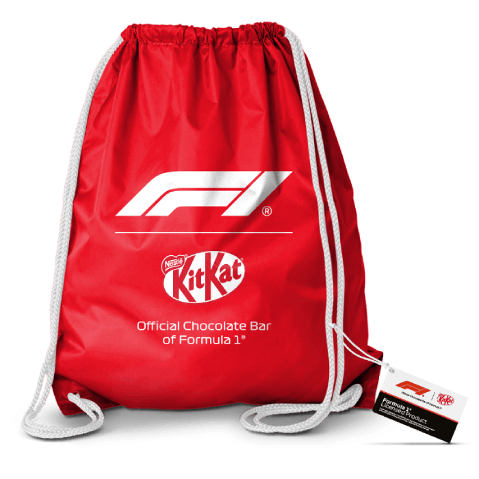 Naruilla varustettu reppu, F1xKitKat